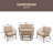 Annell 48.4'' Wicker Outdoor Patio Sectional Set