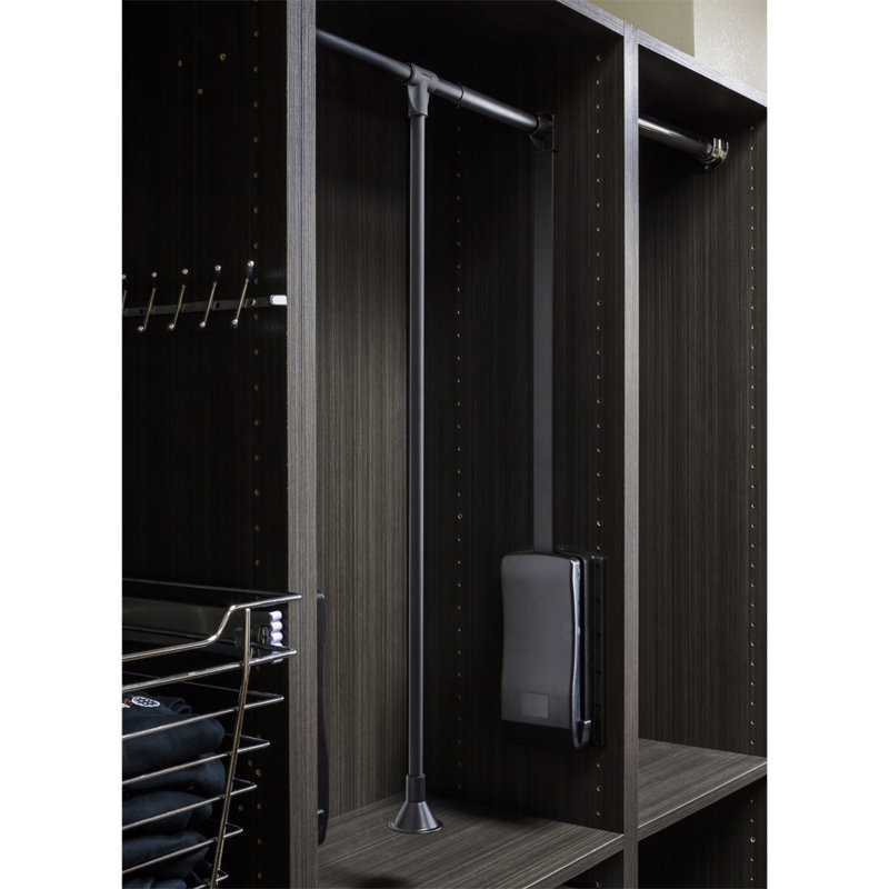 Black Powder Coat 33" - 48" Expanding Wardrobe Lift