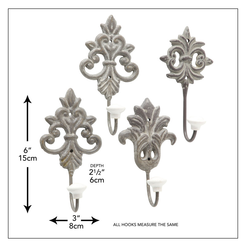 Chateaux Fleur di Lis Wall Hooks