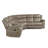 Hisse Upholstered Reclining L-Shaped Sectional Symmetrical-1645710181