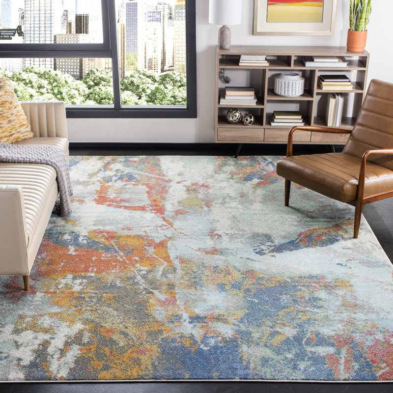 Tapis abstrait Kenna Performance, Rectangle 4 pi x 6 pi