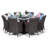 Karcher 8 Seater Dining Set with Cushions and Parasol