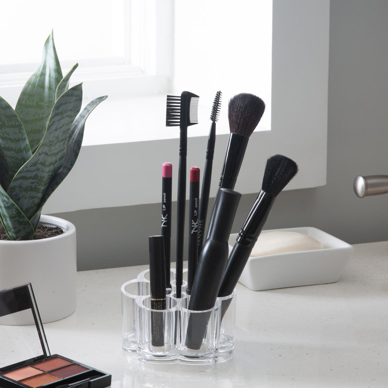 Clear Acrylic 12-Compartment Makeup Organizer