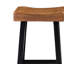 Ensemble de 2 tabourets de bar Bianca, siège en bois massif, style campagne-100914606-100914604