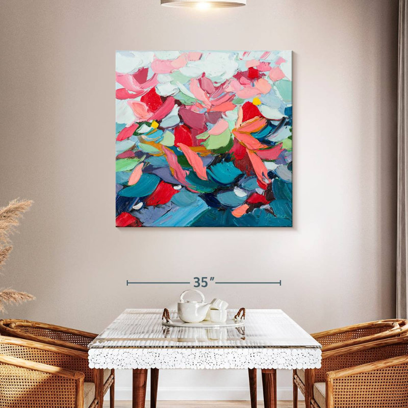 Pastel Internodes, 39" H x 39" W