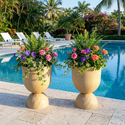 Pots de jardin décoratifs modernes pour l'intérieur et l'extérieur