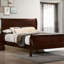 Lit en bois de cerisier massif pour chambre à coucher grand lit avec couleur intérieure