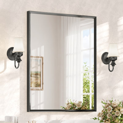 Bathroom Vanity Mirror with Tempered Glass and Aluminum Frame