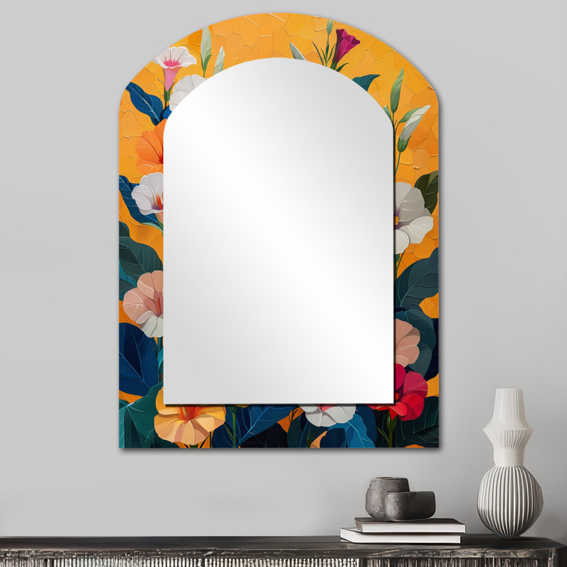 Miroir mural orange orange, 34 po x 25 po