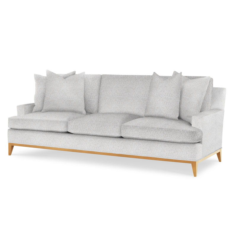 Dapper Sofa, White Caps Fog, Amber
