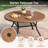 6-Person Aluminum Round Patio Dining Table-551192794