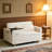 Corduroy Upholstered Convertible 2-Seater Sofa Sleeper Sofa Bed with USB Ports and Integrated Side Table-258857192