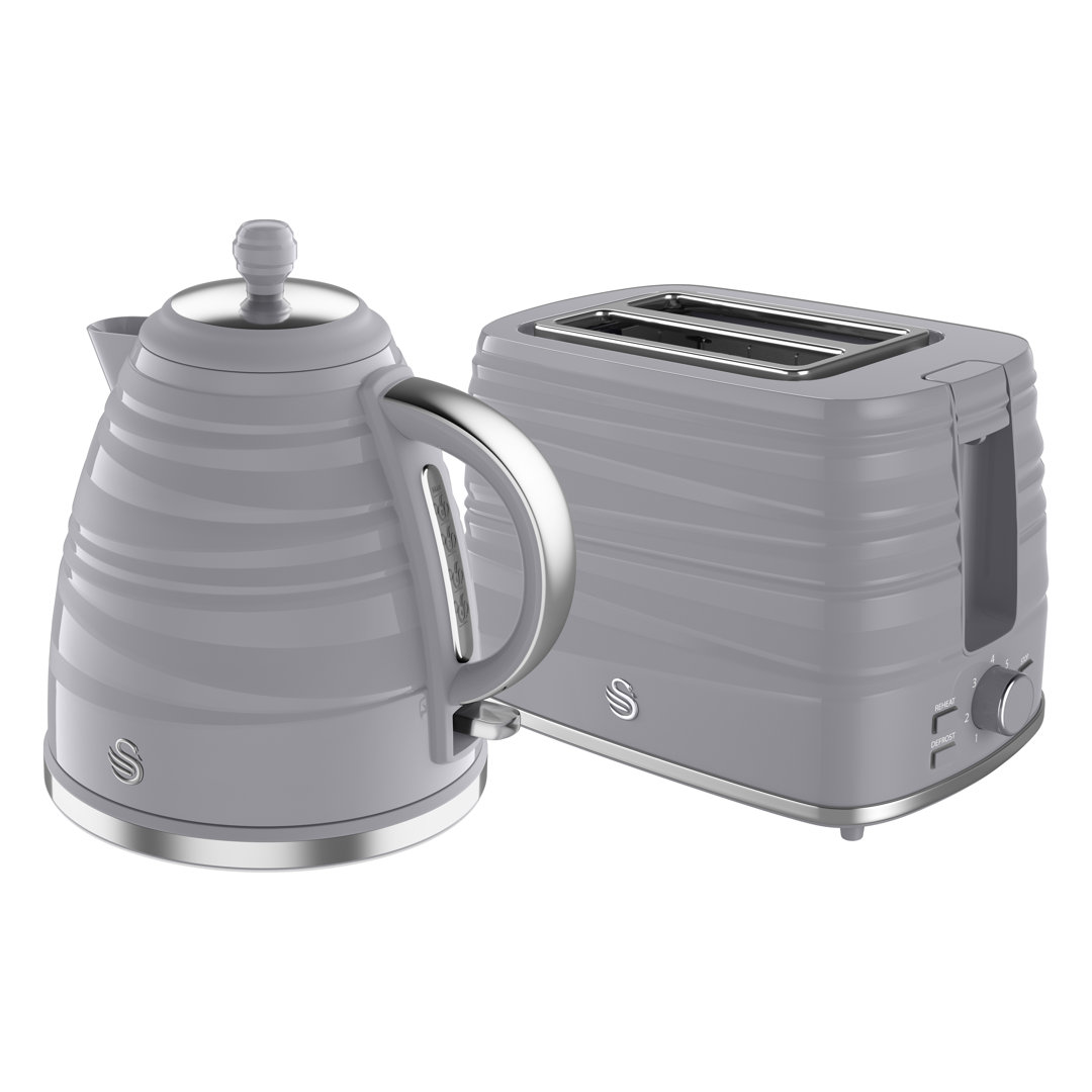 Swan Symphony Kitchen Set, 1.7L Fast Boil Kettle & 2 Slice Toaster