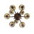 Duboce 9 - Light Steel Chandelier
