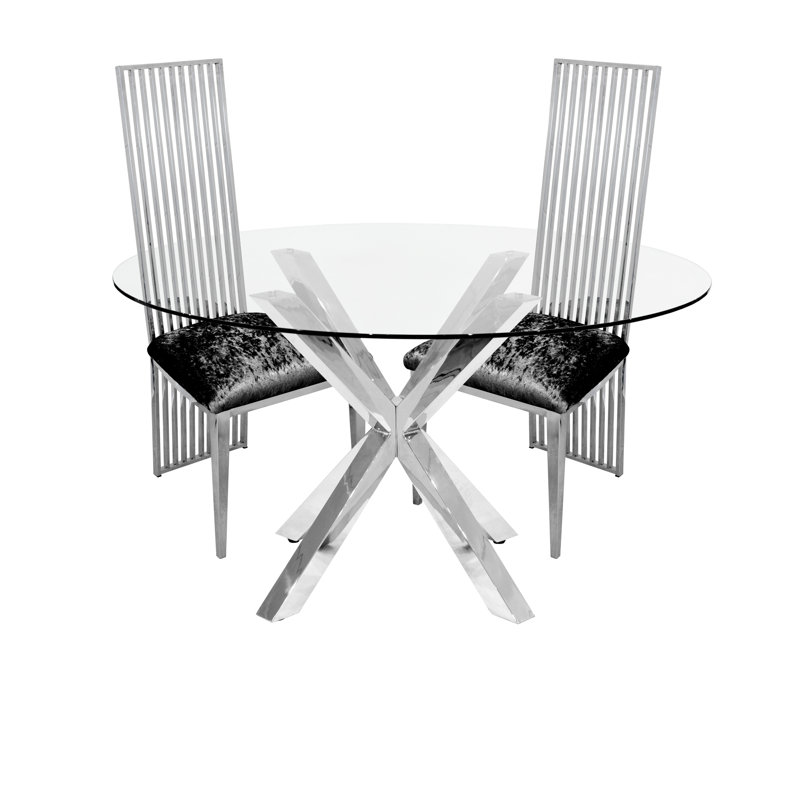 4 - Person Dining Set, Black