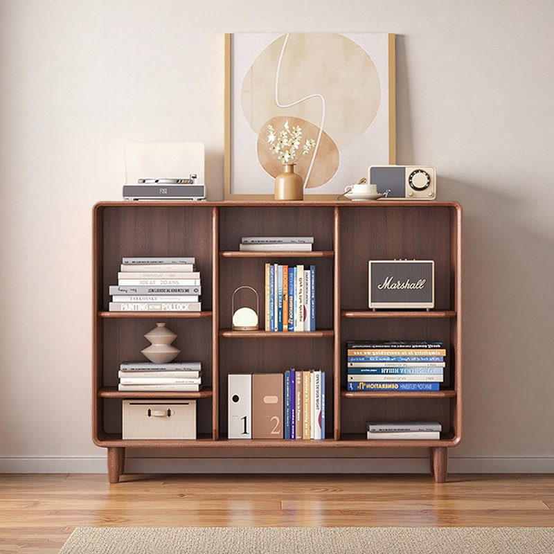 Popular Classic Storage Bookcase, Dark brown