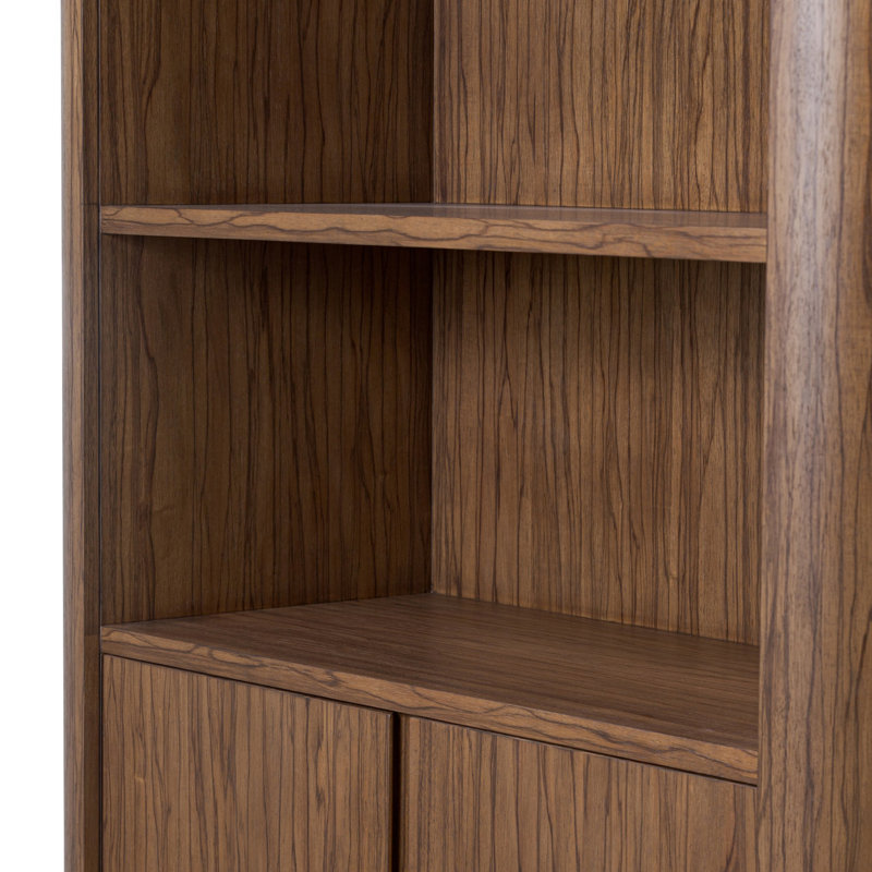 Limba Bookcase-Medium Brown Limba