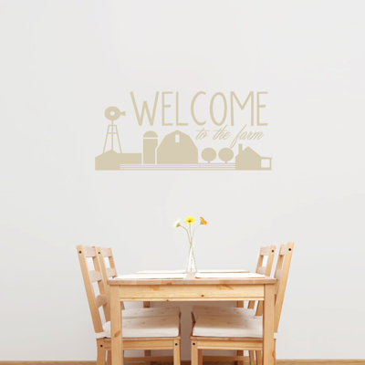 Décalcomanie murale welcome to the farm