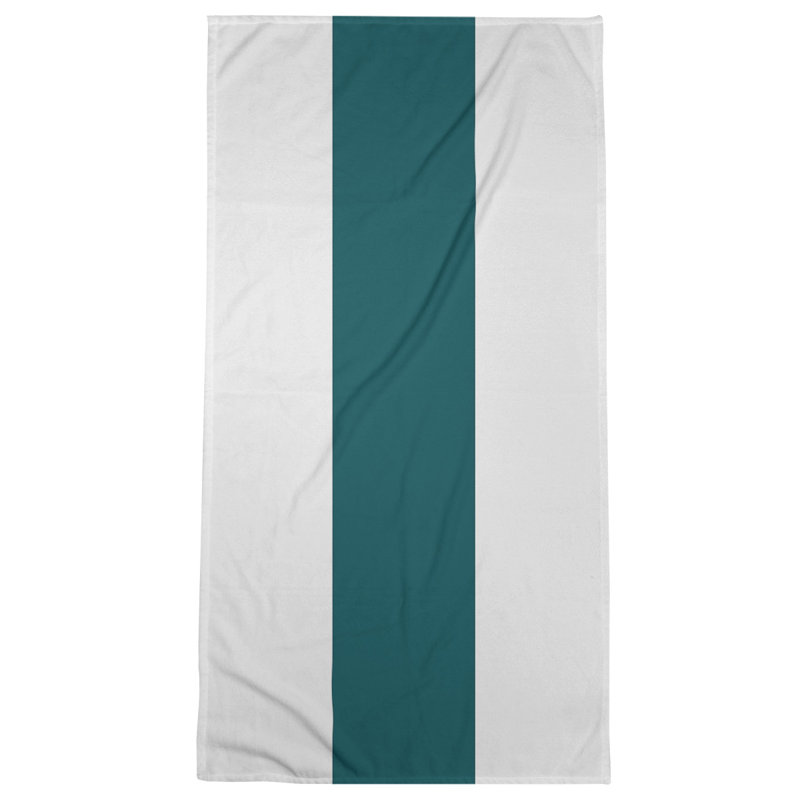 Beach Towel, Black/Green
