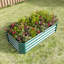 Jardinière surélevée en métal 421Ft pour fleurs, herbes, plantes, - Rouille, lit rectangulaire à long terme-1000583752-1000583755
