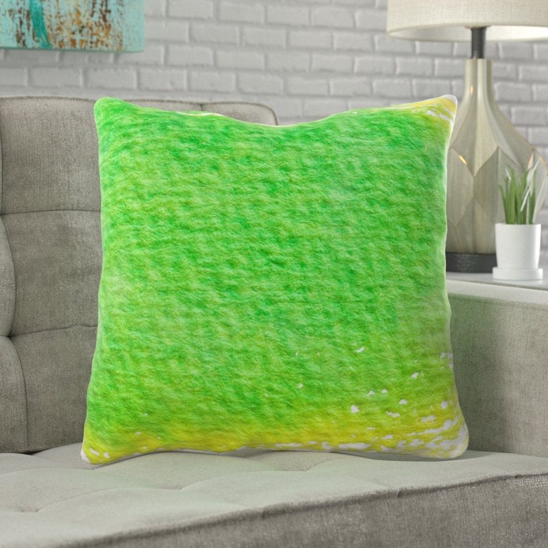 Coussin décoratif aquarelle Dicha, Intérieur, Microsuède