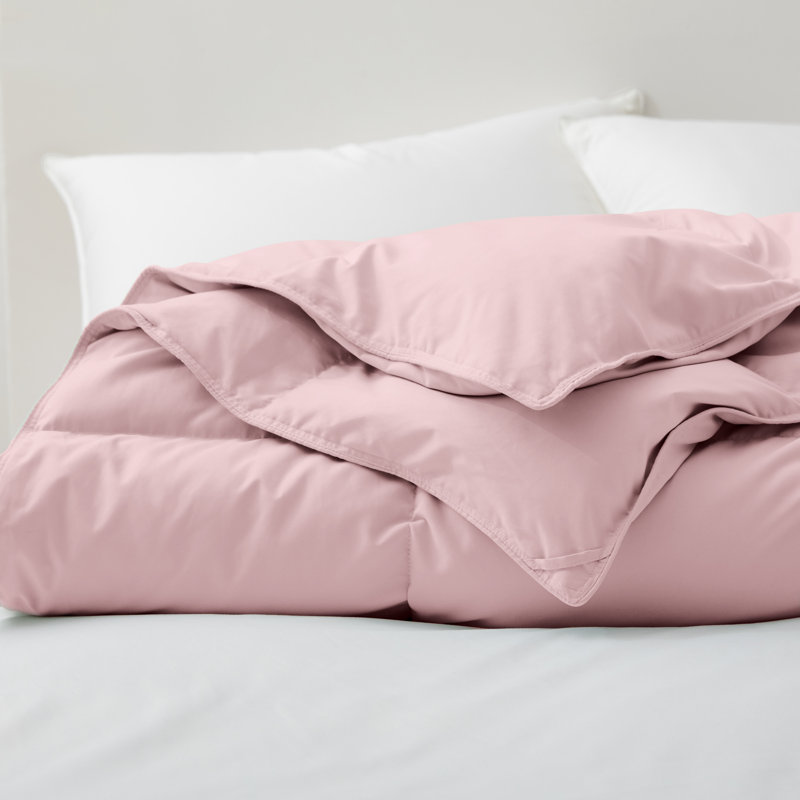 Insert de couette en duvet d'oie légère et respirante, Édredon double / grand, Rose