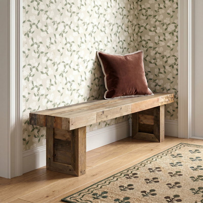 Banc en bois Lafond, Naturel, H 18 po x l 71 po x P 15 po