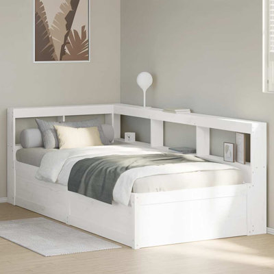 Solid Wood Storage Bed