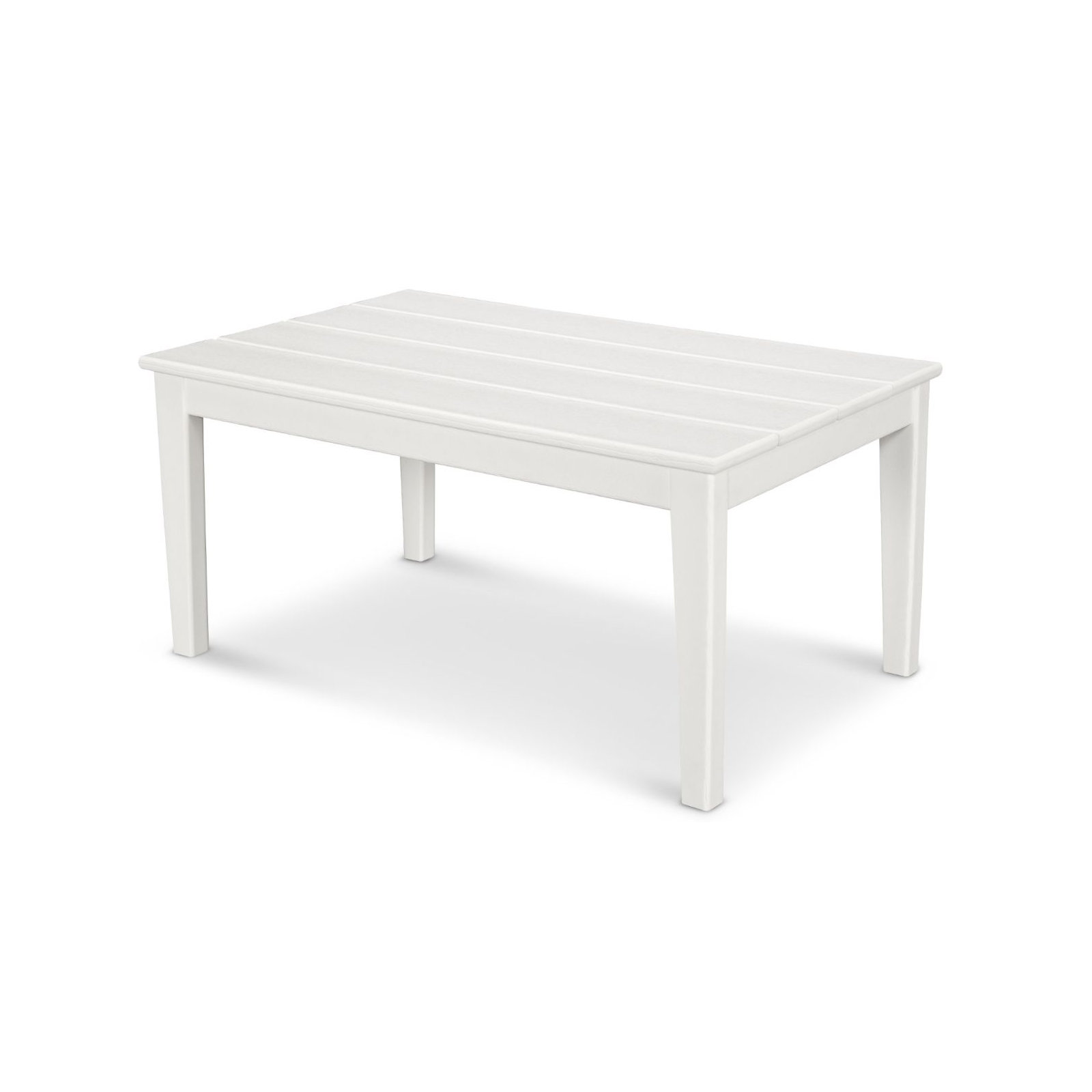 POLYWOOD Newport 22" x 36" Coffee Table, White