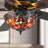 52"W Magna Carta Indoor Tiffany Stained Glass Oil Rubbed Bronze Ceiling Fan With Remote Control