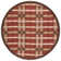 Martha Stewart Hand Tufted Wool/Viscose Plaid Rug in October Leaf Red