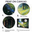 «Green Forest Path White Blooming Flowers» - impression d'art mural campagne-1206820691-1206820694