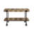 Metal Frame Console Table With Bottom Shelf, Console Table For Indoor