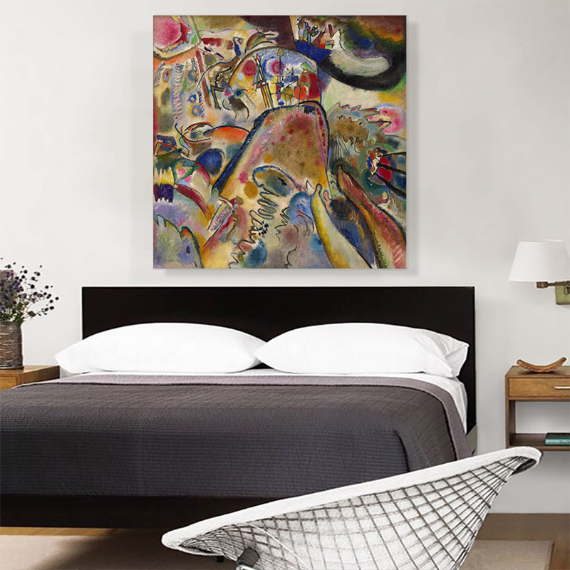 «Small Pleasures 1913» par Wassily Kandinsky, reproduction sur toile tendue, H 36 po x l 36 po x P 0,75 po