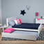 Lit plateforme en bois massif avec lit gigogne Boling par Harriet Bee-134855718-204829294