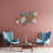 Hand-Painted Decorative Metal Wall Accessory, 50.0 x 26.4 x 2.8 inches | 100% Metal Construction, Weighs 5.0 lbs | Unique Color Variations for Personalized Decor | Perfect for Living Room, Bedroom, or Office | Eye-Catching and Durable Design