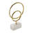 Aluminum Metal Sculpture with Abstract Rings Design in Glam Style - Contemporary Decorative Accent for Modern Spaces.-420388932