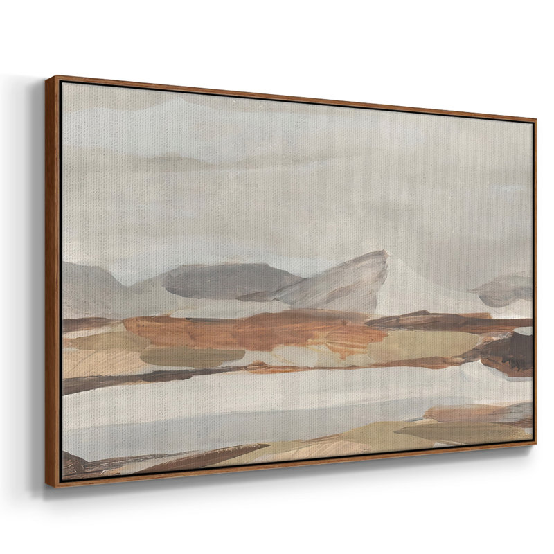 Dusky Mountain II, reproduction d'art sur toile, H 27 po x l 41 po x P 2 po, Cadre noyer