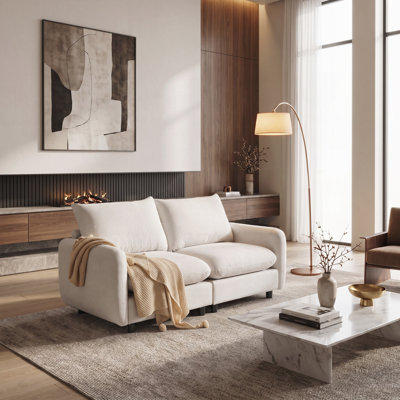 2-Seats Modular Sectional Sofa Corner Chair Sofa Couch