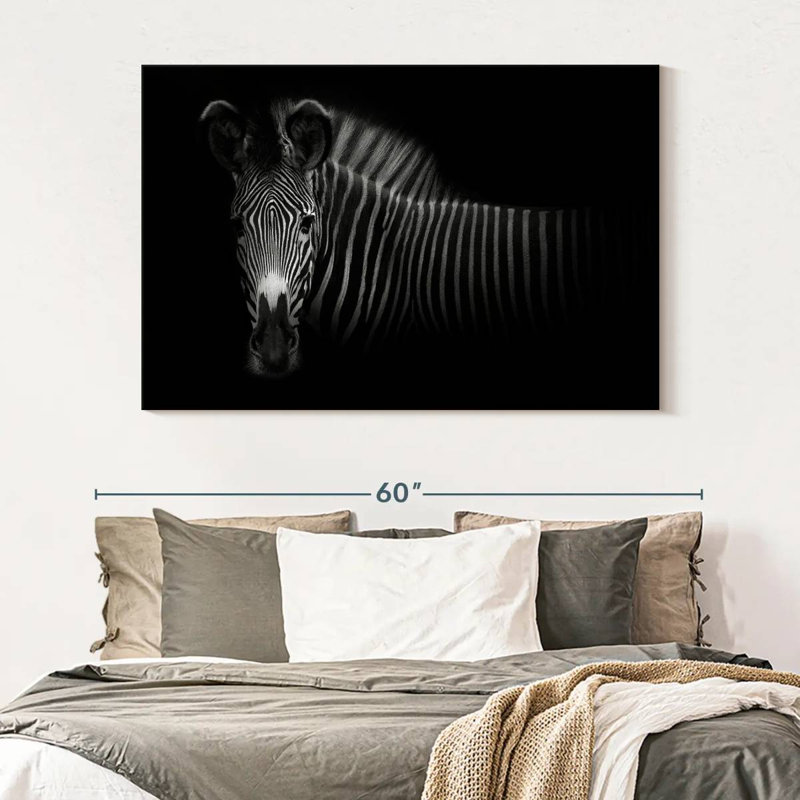 Vignette Zebra, 34" H x 51" W