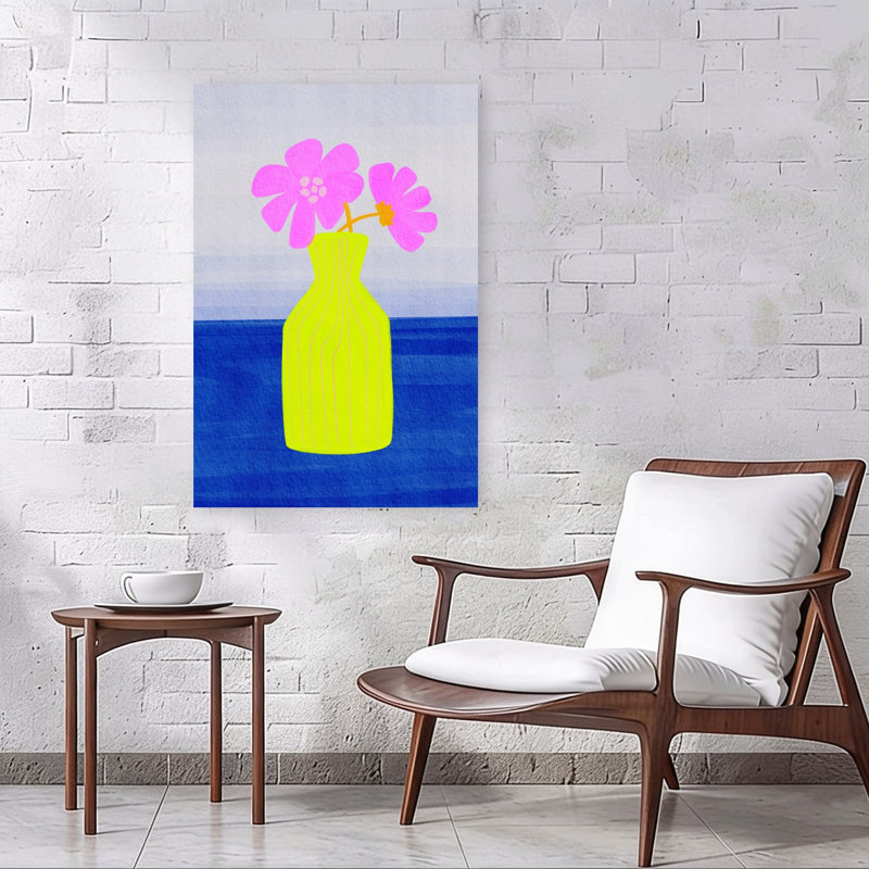 Art floral abstrait vif