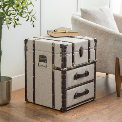 Amelyah Manufactured Wood Accent Trunk