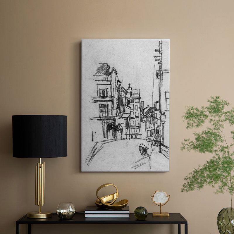 «Vintage Floral Print» - galerie sur toile «Cavas», H 18 po x l 12 po