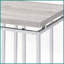 Chêne naturel moderne Table basse chromée avec base en métal - Surface spacieuse pour le salon