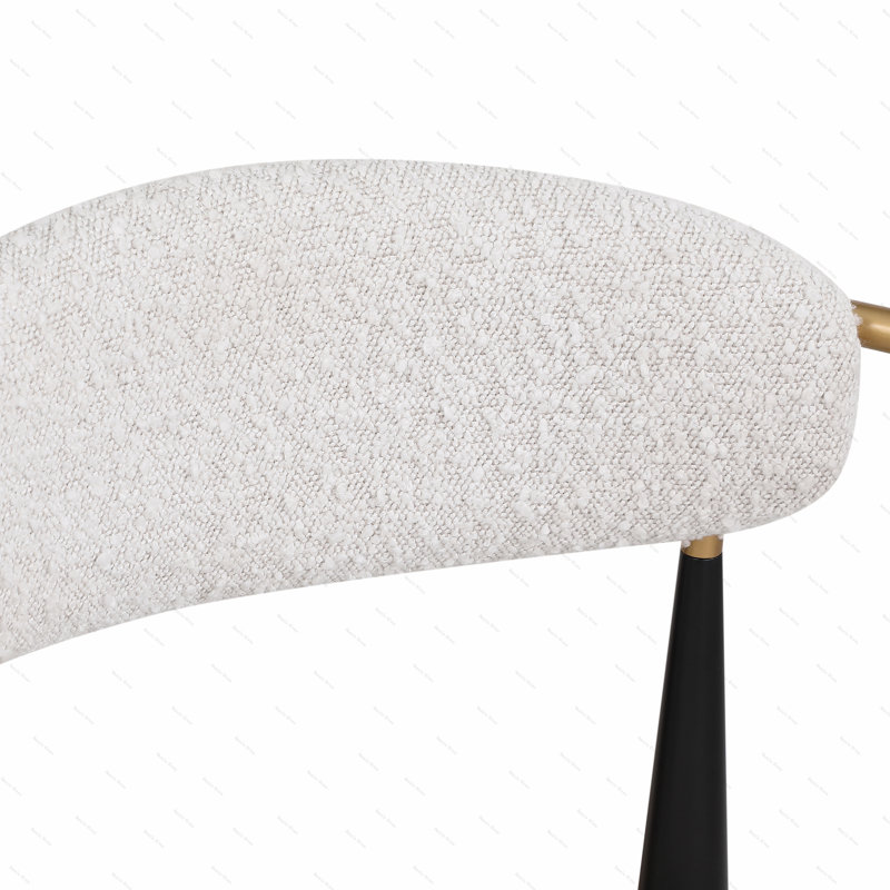 Tabouret de bar (ensemble de 2), White, Noir