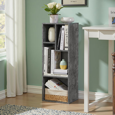 4-Layer Irregular Open Shelf Bookcase