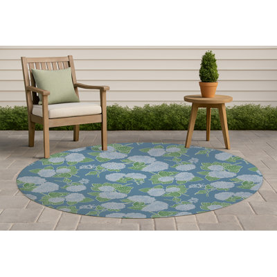 Tapis d'extérieur antidérapant Hydrangea