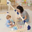 Parc pour bébé en bois, clôture pour enfants d'intérieur et d'extérieur, assemblage sans outil-126327624