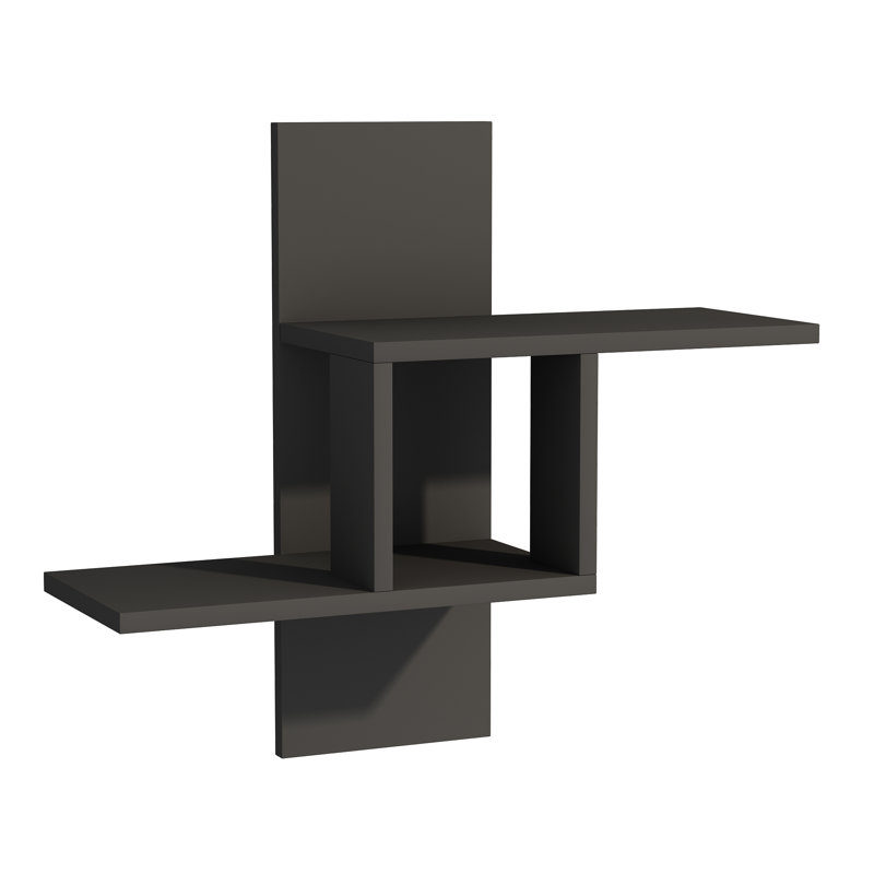 Evie-Sue 3 Piece Floating Shelf, Anthracite