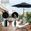 Parasol Cattima 106,3 avec contrepoids inclus-223427687